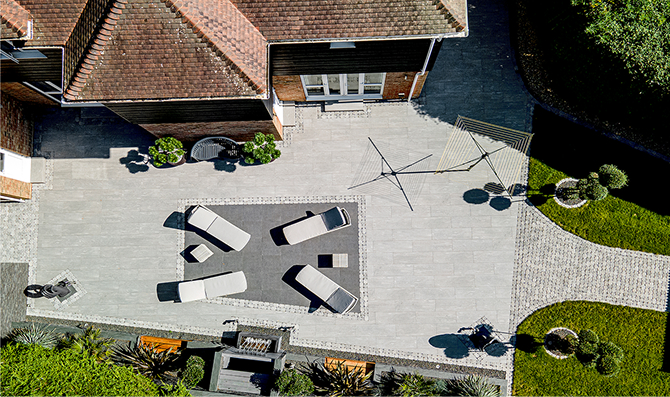 Eclipse Stellar, Elegante Quartz Greige and Aura Silver Fleck