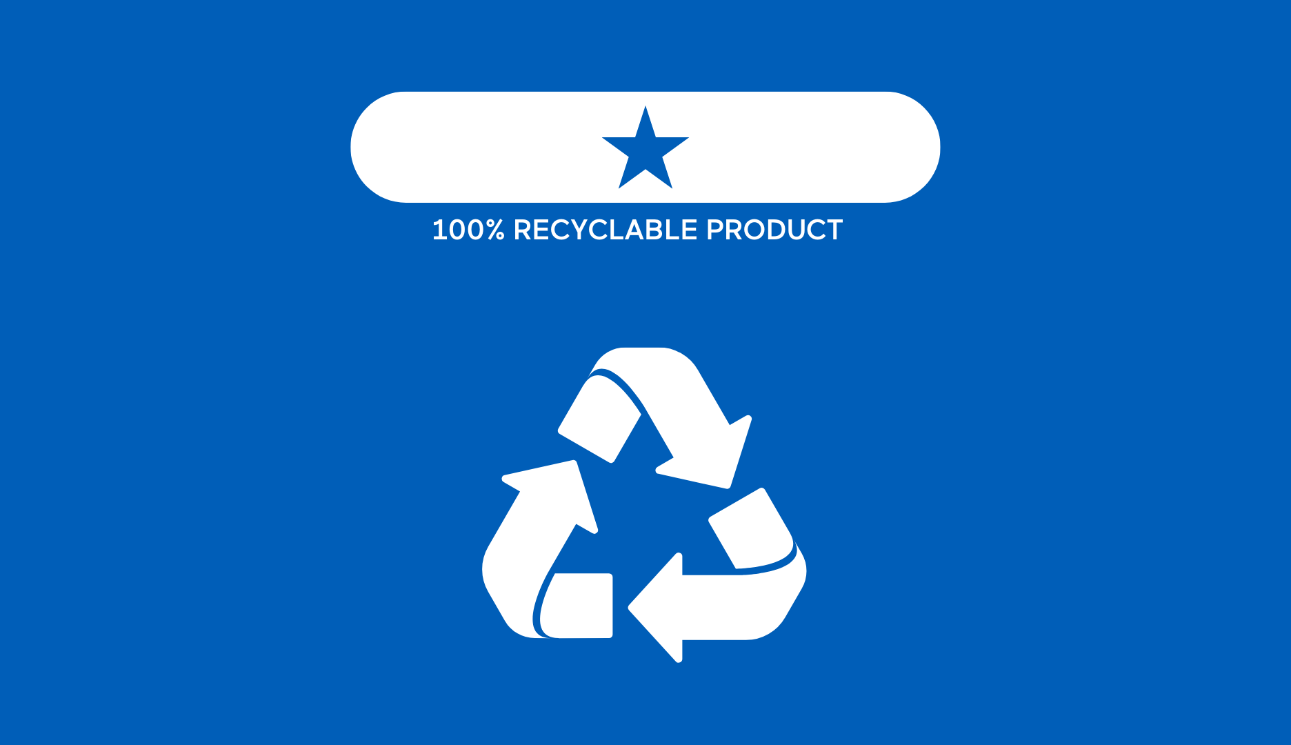 1 Star: 100% recyclable