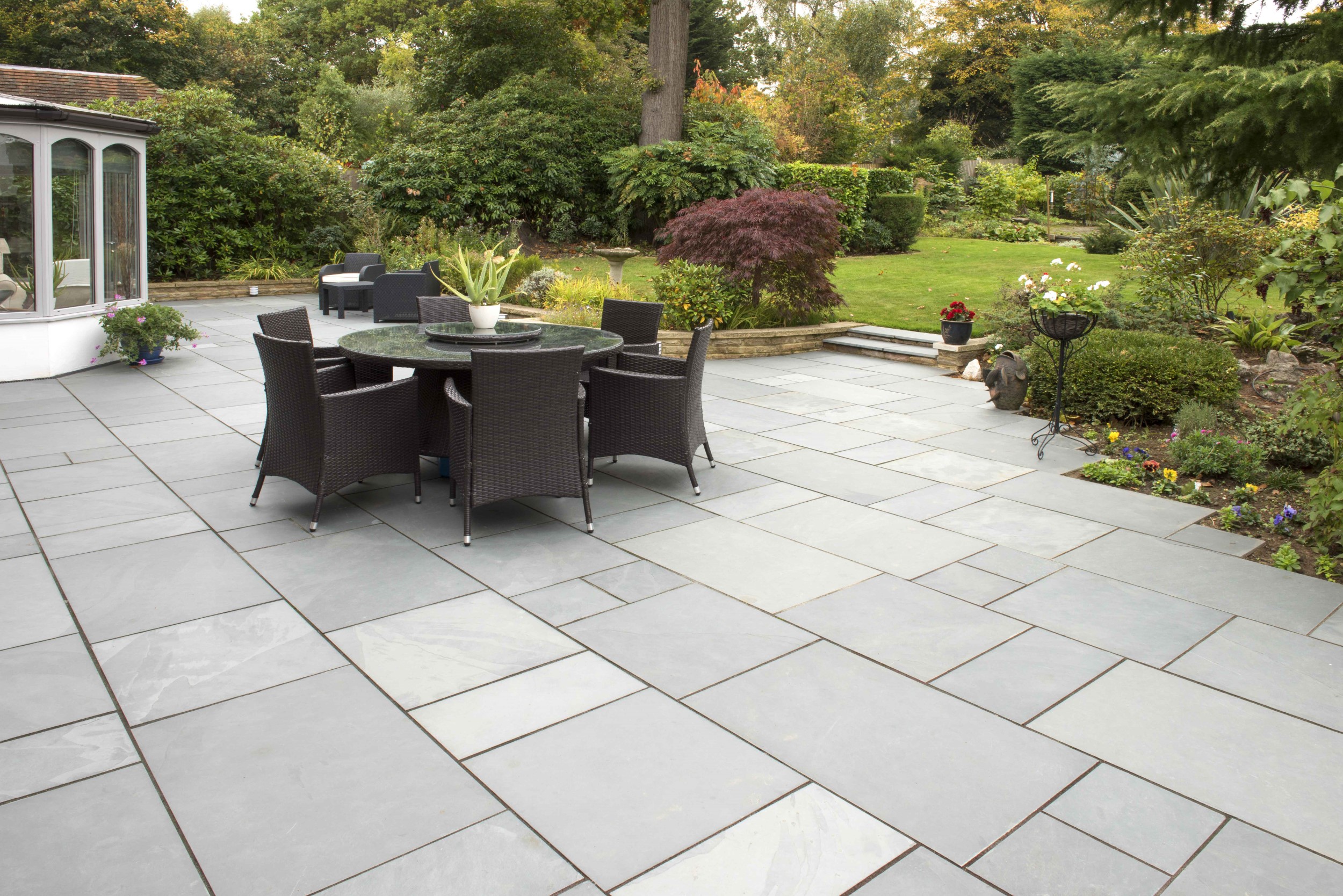 Riven Slate, Woodland Grey natural stone indian stone paving indian sandstone