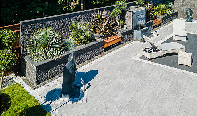 Eclipse Stellar, Elegante Quartz Greige and Aura Silver Fleck