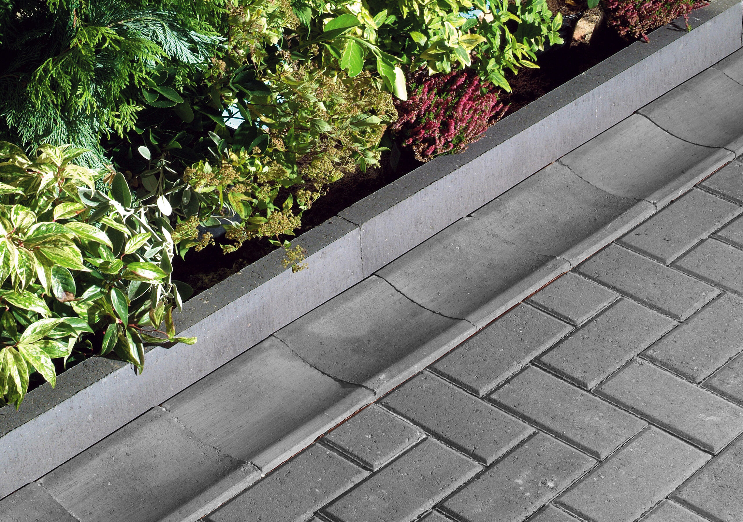 Flat Top Edging Charcoal, Omega Charcoal and Dished Channel Charcoal